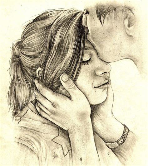 Top Forehead Kiss Pencil Sketch In Eteachers