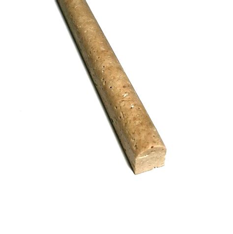 Comes on a sturdy mesh / sheet with a honed finish. 1/2" X 12" Walnut Travertine Chair Rail Pencil Profile ...