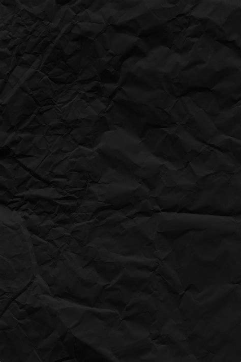 Crumpled Black Paper Textured Background Free Image By