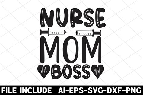 Nurse Mom Boss Graphic By Shopdrop · Creative Fabrica