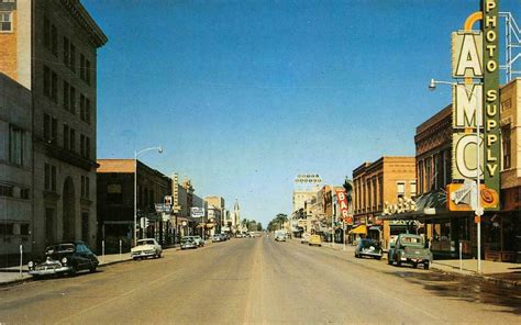 Main Street Scene Bozeman Montana Amc Photo Supply C1950s Vintage