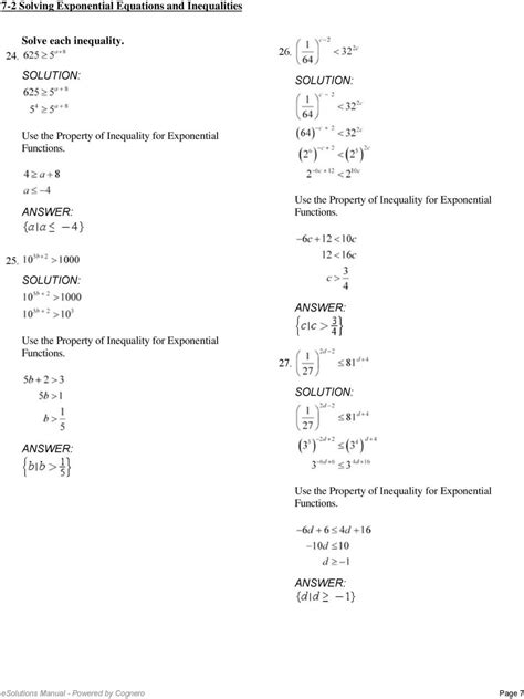 Exponential Equations Worksheet Db