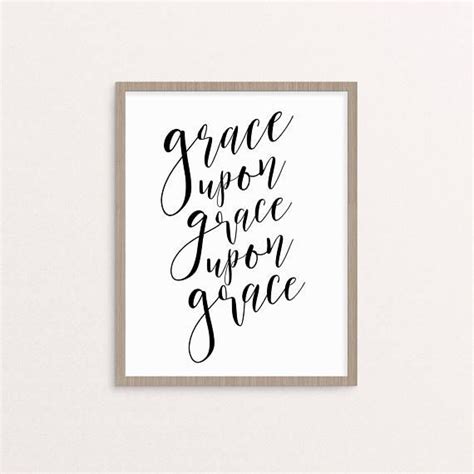 Grace Upon Grace Art Print Grace Upon Grace Gallery Wall Etsy Grace