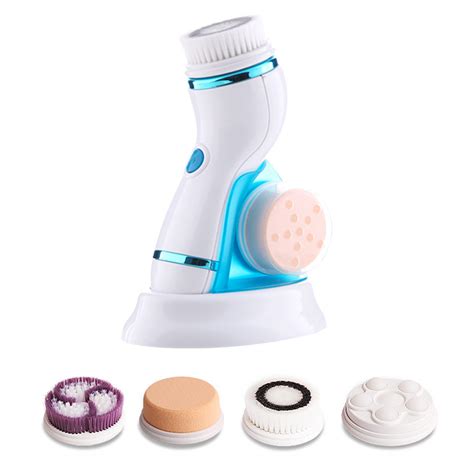 4 in 1 sonic facial cleansing brush silicone vibration cleaning device personal skin care brush