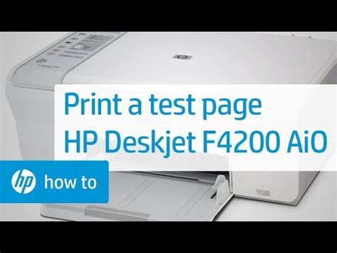 0 ratings0% found this document useful (0 votes). Printing a Test Page - HP Deskjet F4200 All-in-One Printer ...