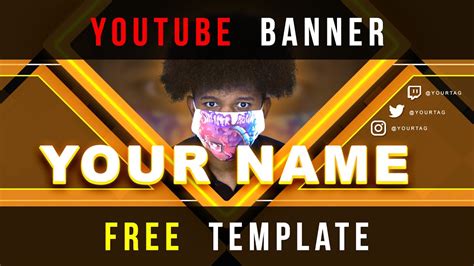 Free Youtube Banner Template 25 Photoshop Tutorial Youtube