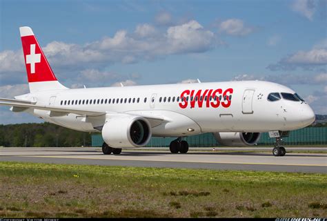 Airbus A220 300 Swiss International Air Lines Aviation Photo
