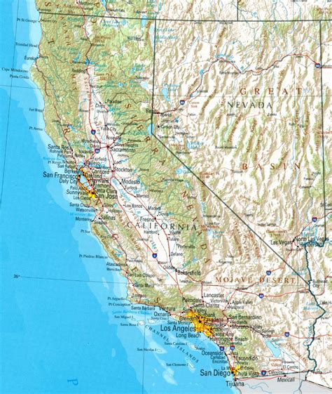 lista 93 foto mapa del estado de california usa alta definición completa 2k 4k