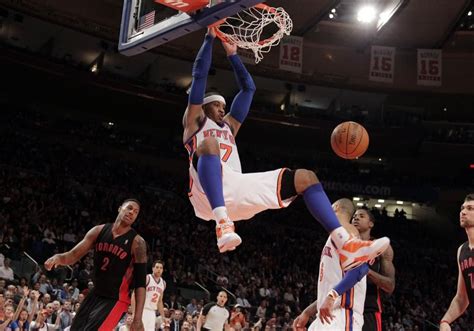 Carmelo Anthony Dunking New York Knicks Carmelo Anthony Dunks The