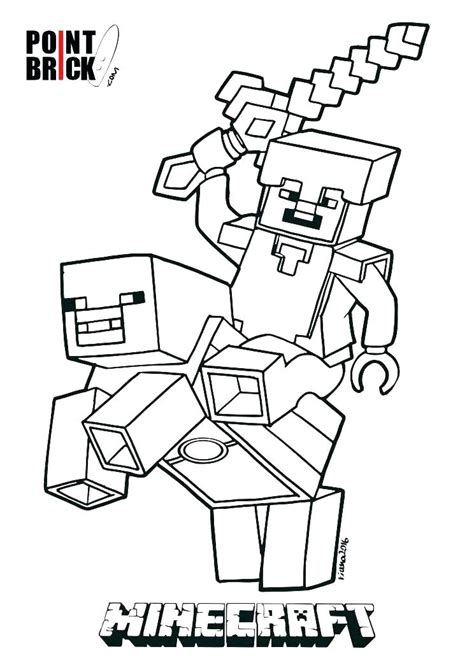 Free printable minecraft play money. Minecraft Pickaxe Coloring Pages at GetColorings.com | Free printable colorings pages to print ...
