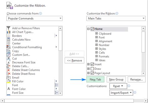 Customize Excel Ribbon With Your Own Tabs Groups Or Commands