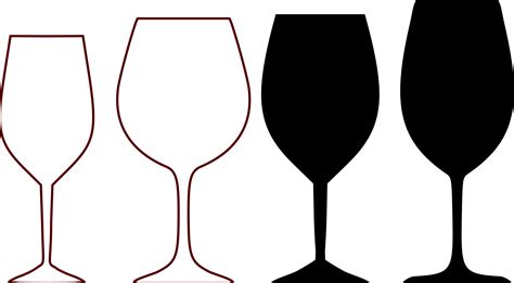 Clipart Wine Glass Shapes