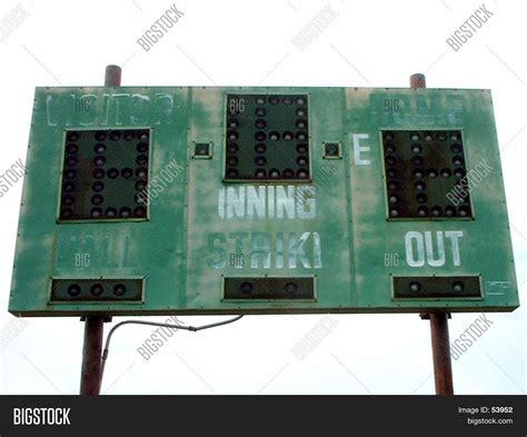 Vintage Baseball Scoreboard Image And Photo Bigstock
