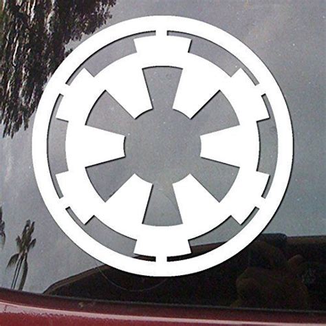 Star Wars Galactic Empire Vinyl Decal White Window Sticker Cmi130