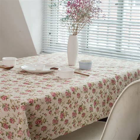 Beyond Pastoral Style Beautiful Flower Printed Table Cloth Decoration