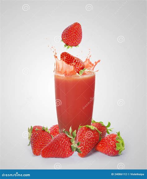 Strawberry Juice Stock Photo Image Of Eating Fresh 24086112