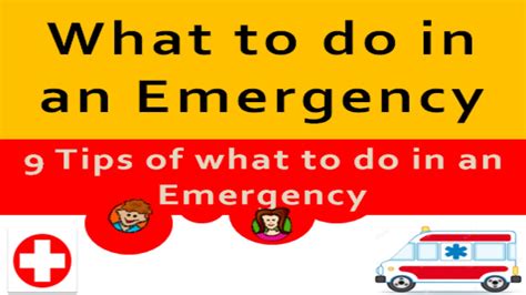 What To To In An Emergency Situation Youtube