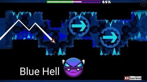 Geometry Dash Blue Hell Easy Demon 32 Youtube