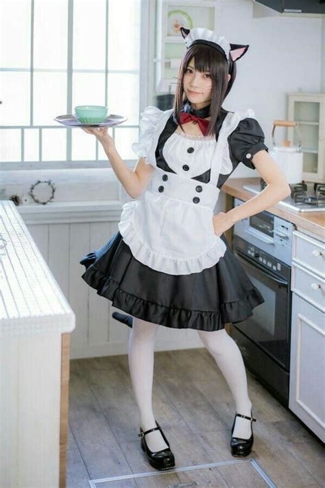 Pin By 🐈neko Star🌠 On Maid Cosplay Woman Maid Outfit Maid Costume