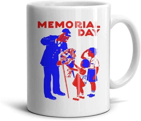 Fsvda Mugs 11oz Memorial Day Honoring Veterans Handle Drinks Cup Home And Kitchen