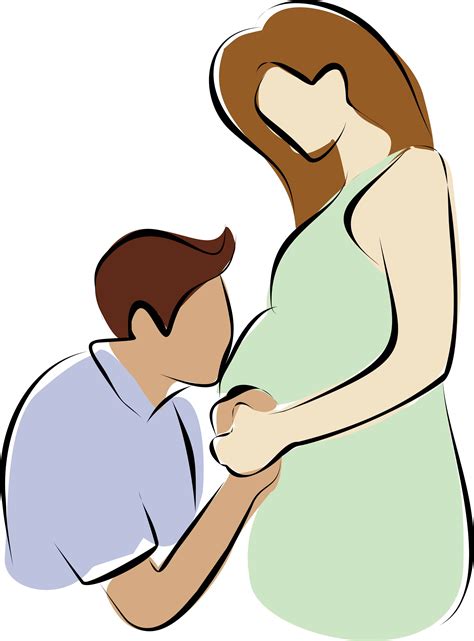 Беременная держится за живот рисунок фото