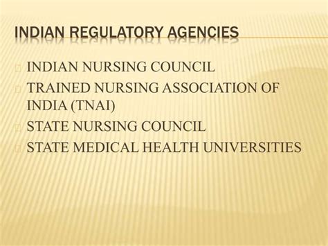 Regulatory Bodies And Legal Aspects In Nursing