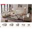 Contemporary Luxury Beige Leather Living Room Sofa Set 3Pcs ESF Giza 