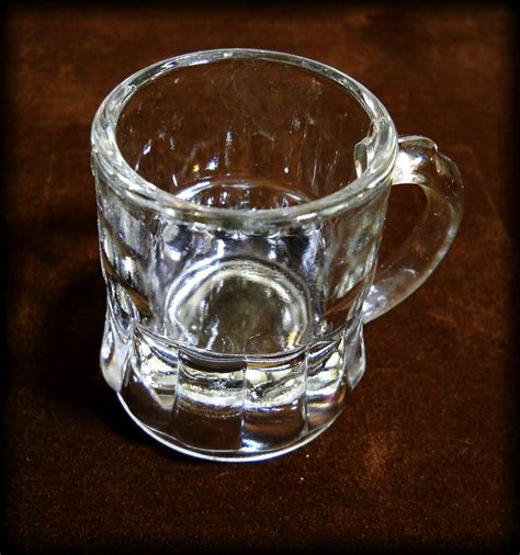 Federal Barware Glass Vintage Shot Glasses 5 Mini Size