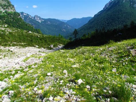 View Of Krnica Valley In Julian Alps And Triglav National Park