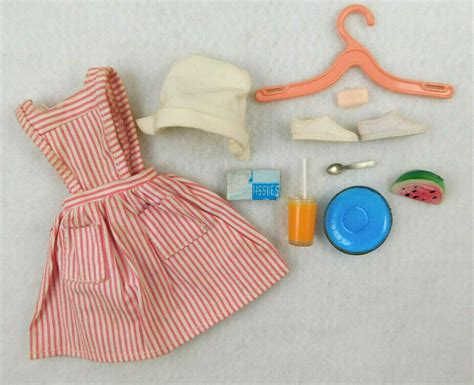Vintage 1960s Mattel Barbie Candy Striper Volunteer 889 Outfit