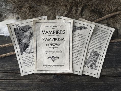 4 Vampire Mythology Lore Pages 17th Century Eastern European Etsy
