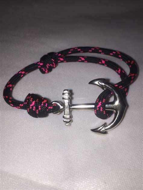 Anchor Bracelet Black W Pink X Darcizzle Offshore