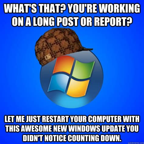 Windows Update Meme Football Lullypoell