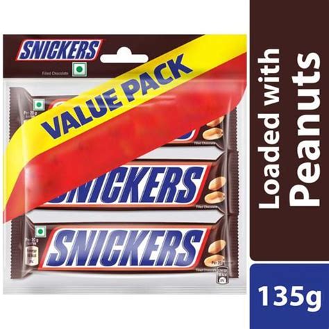 Buy Snickers Chocolate 135 Gm Online At Best Price Of Rs 11475 Bigbasket