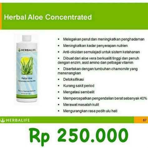 Jual Herbal Aloe Concentrate Herbalife Shopee Indonesia
