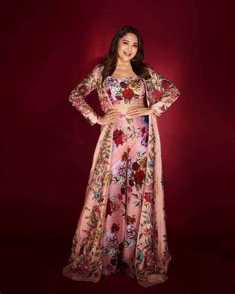 Madhuri Dixit Nenes Floral Anarkali Will Inspire Your Diwali Outfit