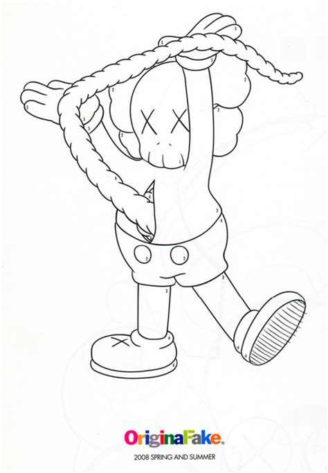 Kaws Coloring Pages Coloring Pages