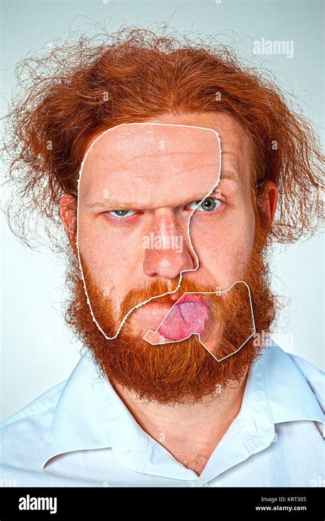 Portrait Of Young Man With Shocked Facial Expression Stock Photo Alamy