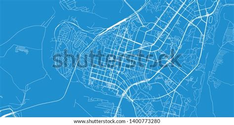 Urban Vector City Map Ufa Russia Stock Vector Royalty Free Shutterstock