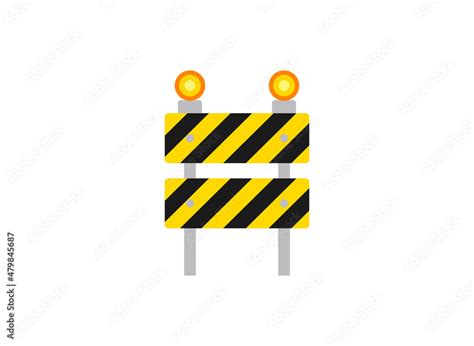 Road Sign Construction Emoji Vector Stock Vector Adobe Stock