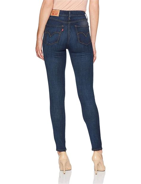 Levis Womens 721 High Rise Skinny Jeans Blue Blue Story Size 34