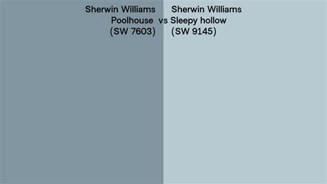 Sherwin Williams Poolhouse Vs Sleepy Hollow Side By Side Comparison
