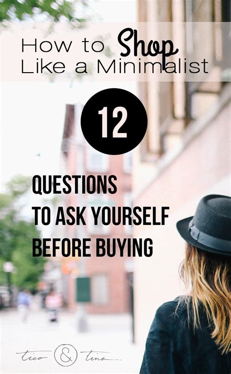How To Shop Like A Minimalist 12 Questions To Ask Yourself Before
