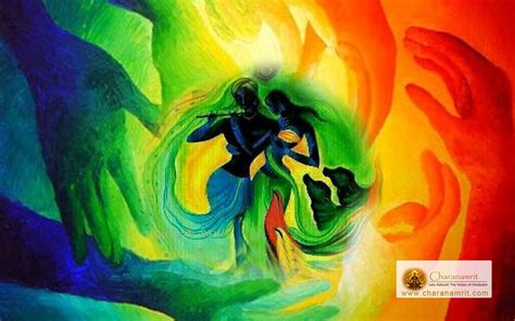 Beautiful Colorful Multicolor Radha And Krishna Holi Wallpaper Holi