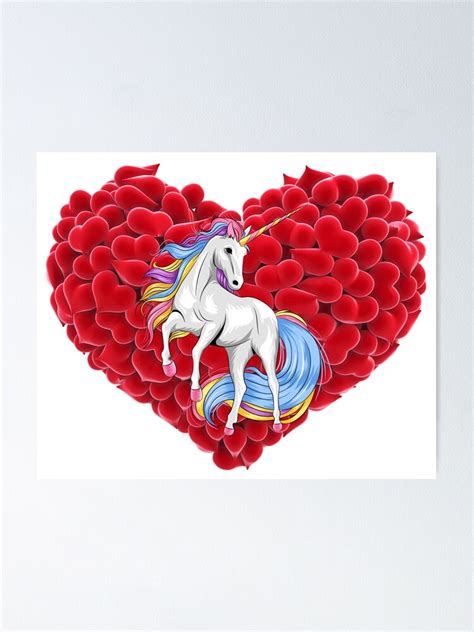 Lovely Unicorn Poster For Sale By Bikienterprise Redbubble