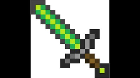 Minecraft Emerald Sword Youtube