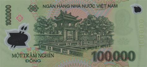Vietnam P122n 100000 Dong From 2017