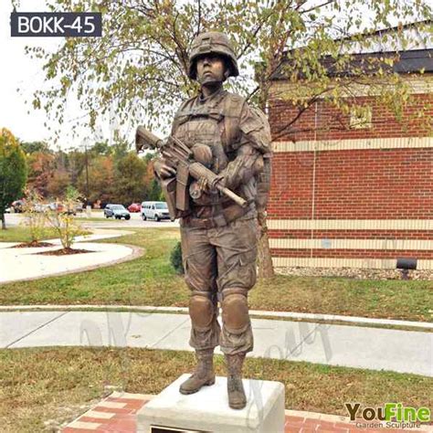 Life Size High Quality Custom Made Bronze Military Statue Sculpture For