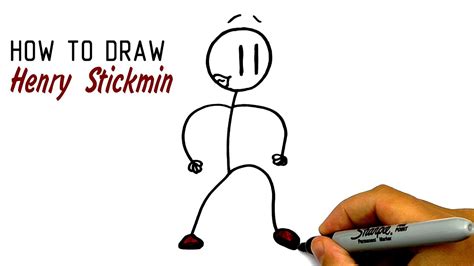 How To Draw Henry Stickmin Easy Просто рисуем Генри Стикмен Youtube