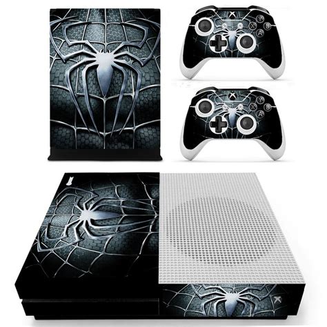 Spider Man Vinly Skin Sticker Decals For Xbox One S Console With Two